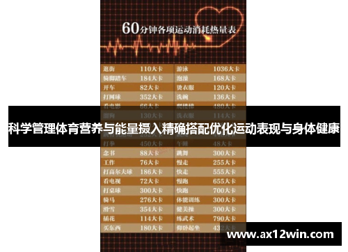 科学管理体育营养与能量摄入精确搭配优化运动表现与身体健康